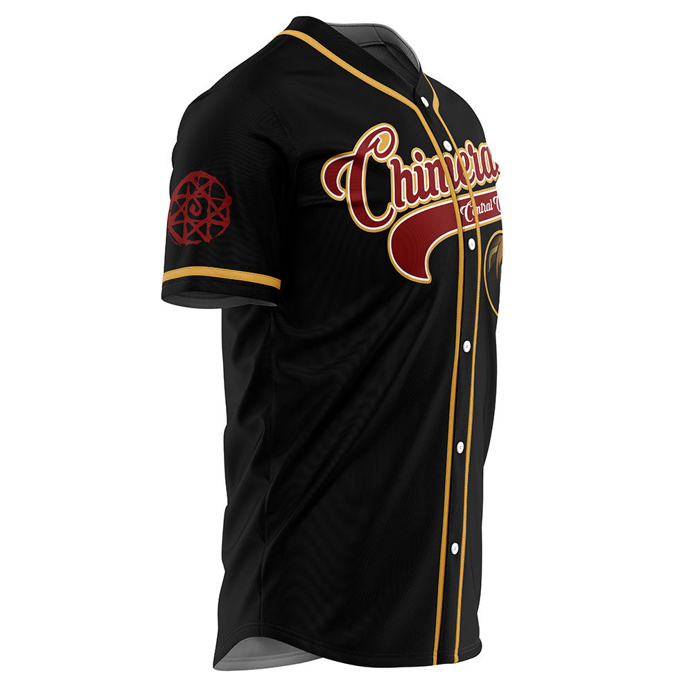 Personalized Central City Chimeras Fullmetal Alchemist Baseball Jersey