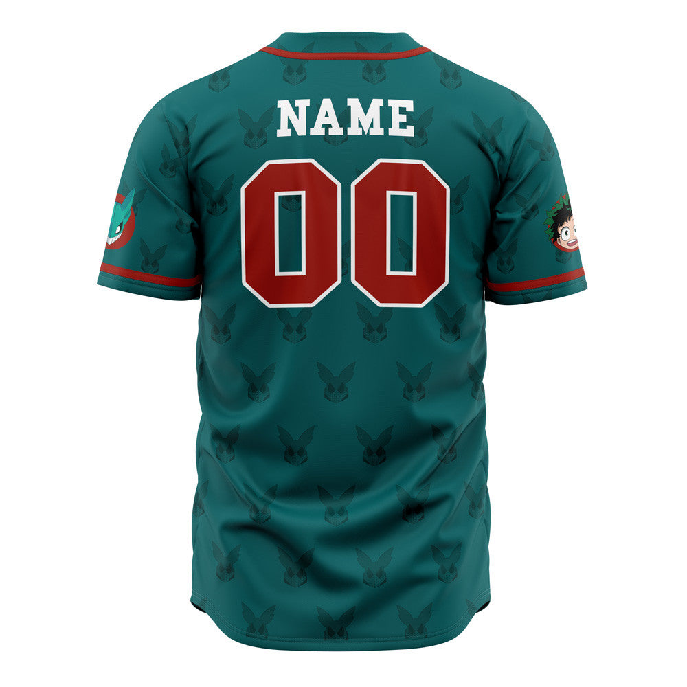 Personalized Deku My Hero Academia Baseball Jersey