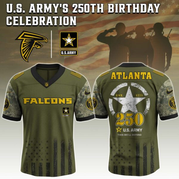 Atlanta Falcons NFL x U.S. ARMY'S 250TH Birthday Special Edition Jersey