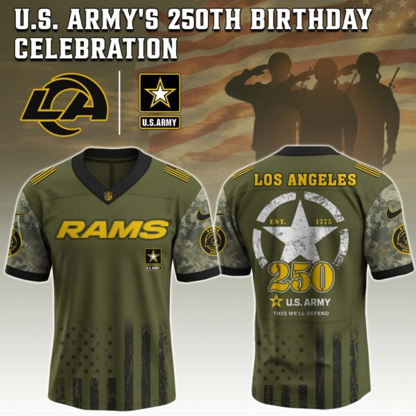 Los Angeles Rams NFL x U.S. ARMY'S 250TH Birthday Special Edition Jersey