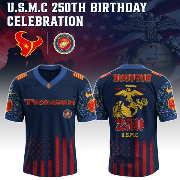 Houston Texans NFL x U.S.M.C 250TH Birthday Special Edition Jersey