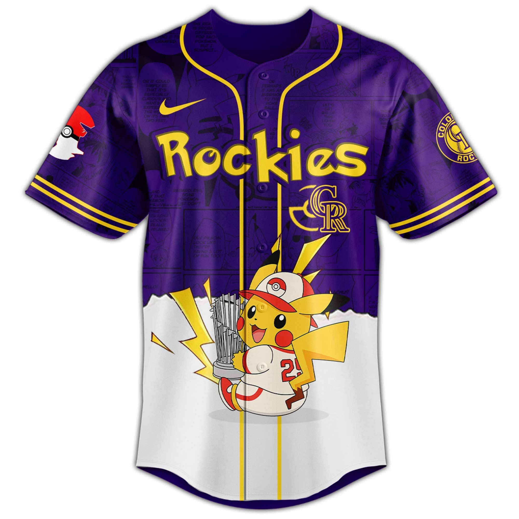 Colorado Rockies V2 × Pokémon GO Night 2025 Limited Edition Jersey