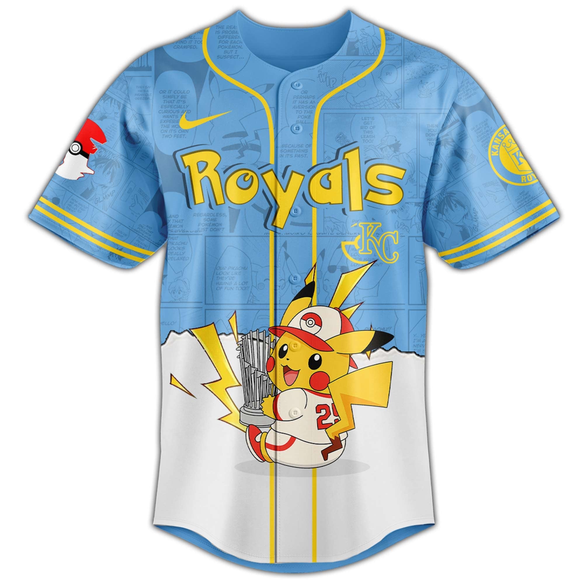 Kansas City Royals V2 × Pokémon GO Night 2025 Limited Edition Jersey
