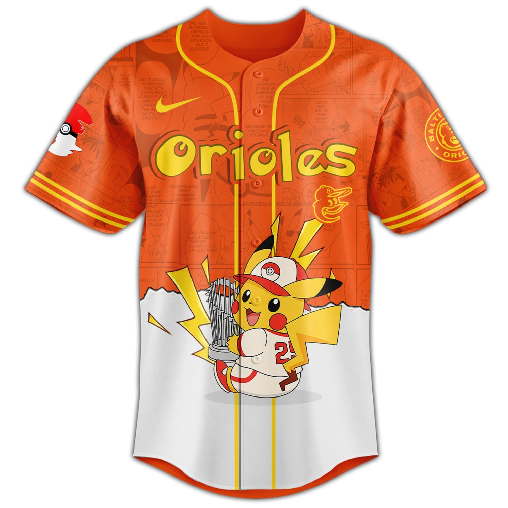 Baltimore Orioles V2 × Pokémon GO Night 2025 Limited Edition Jersey