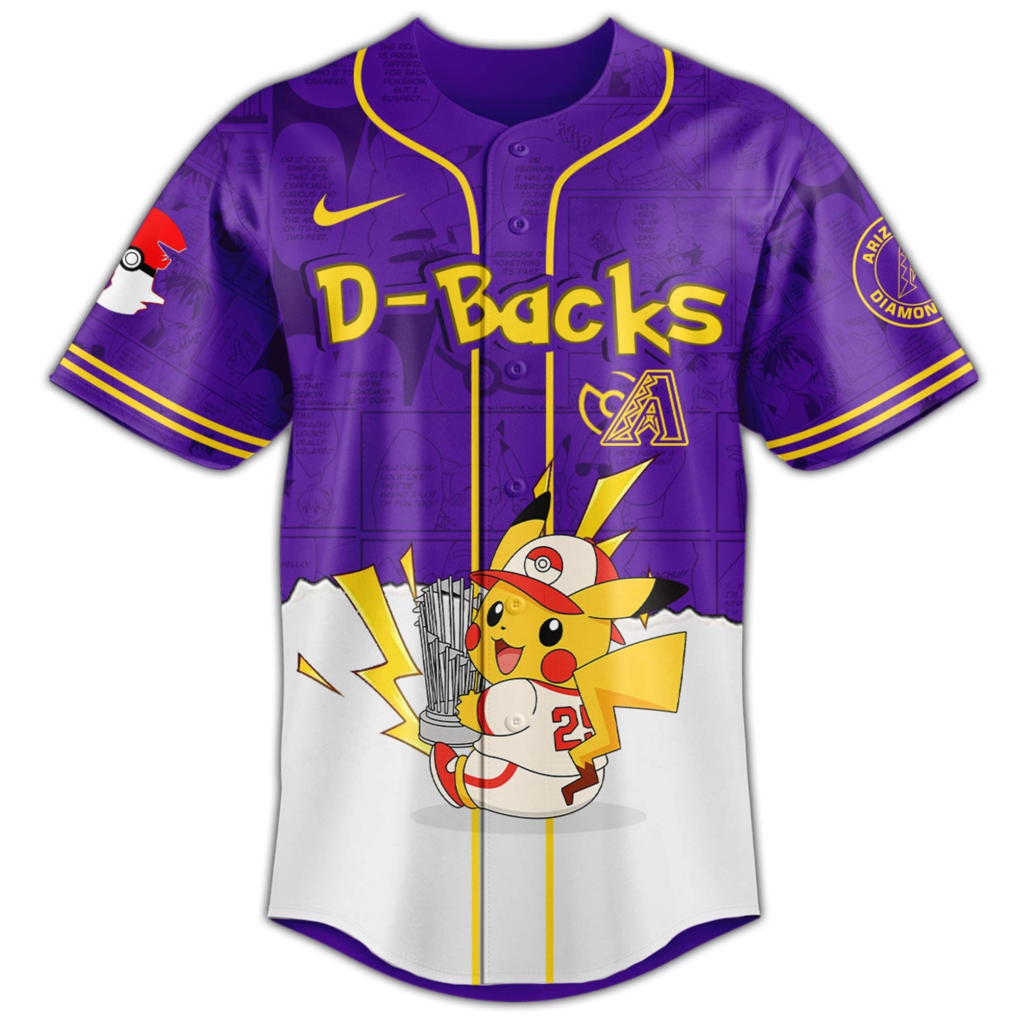 Arizona Diamondbacks V2 × Pokémon GO Night 2025 Limited Edition Jersey