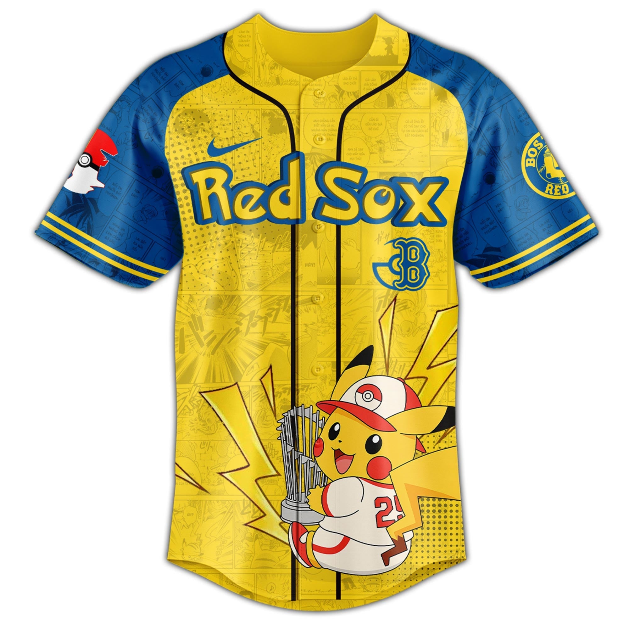 Boston Red Sox × Pokémon GO Night 2025 Limited Edition Jersey