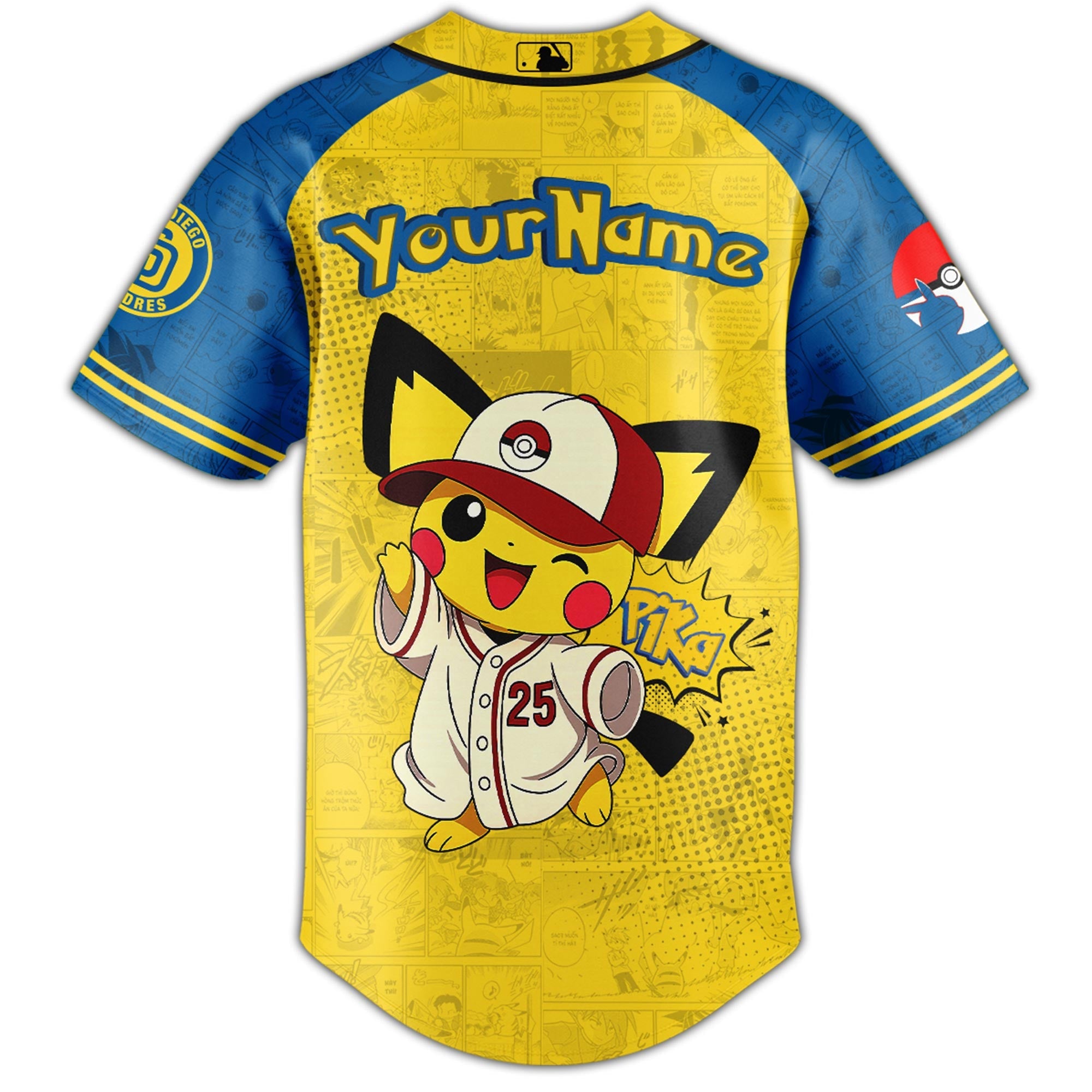 San Diego Padres MLB × Pokémon GO Night 2025 Limited Edition Jersey