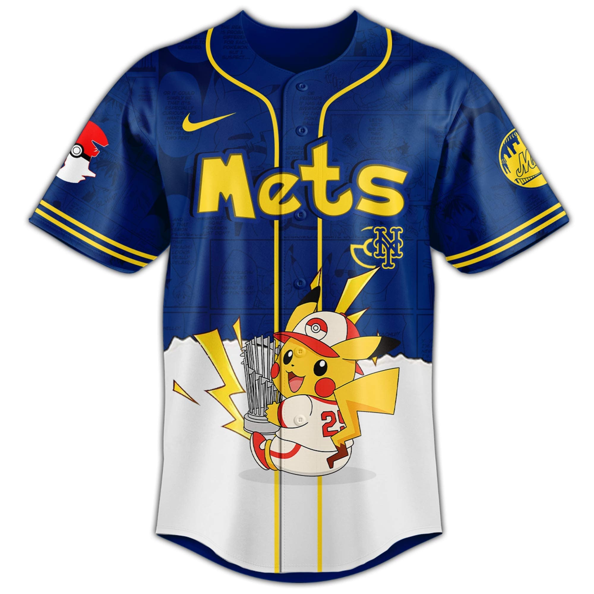 New York Mets V2 × Pokémon GO Night 2025 Limited Edition Jersey