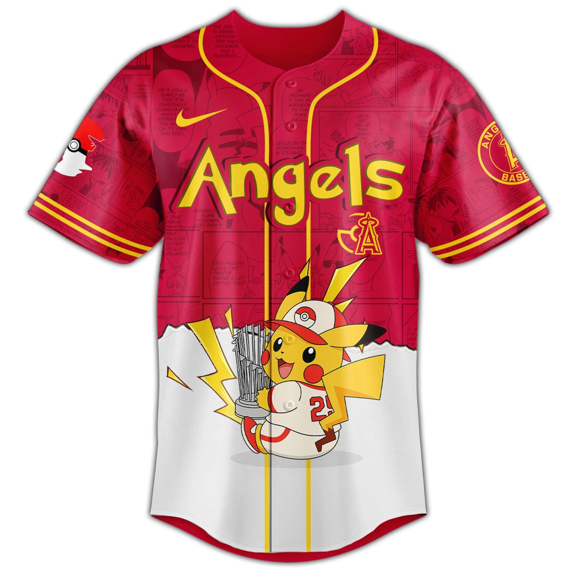 Los Angeles Angels V2 × Pokémon GO Night 2025 Limited Edition Jersey