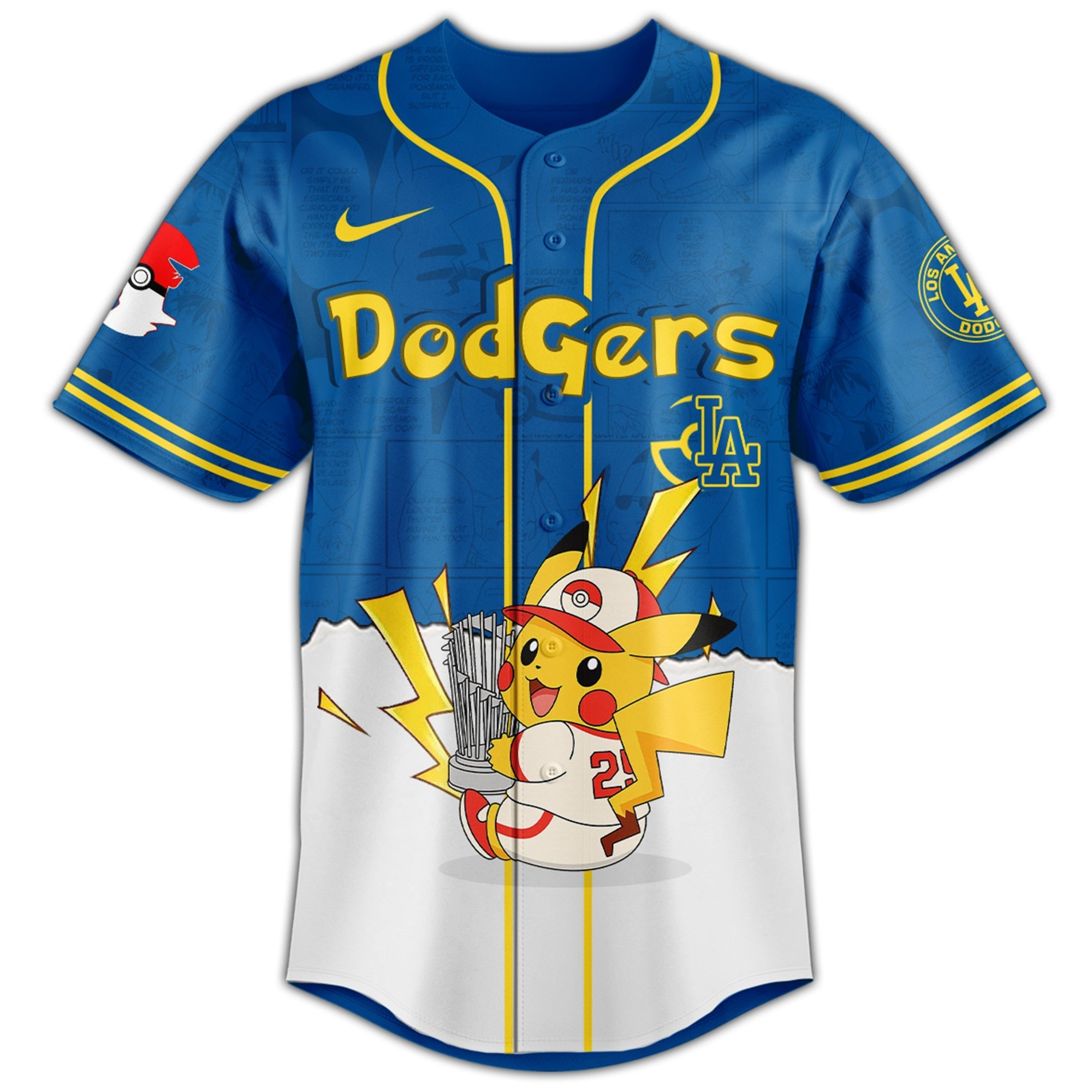 Los Angeles Dodgers V2 × Pokémon GO Night 2025 Limited Edition Jersey