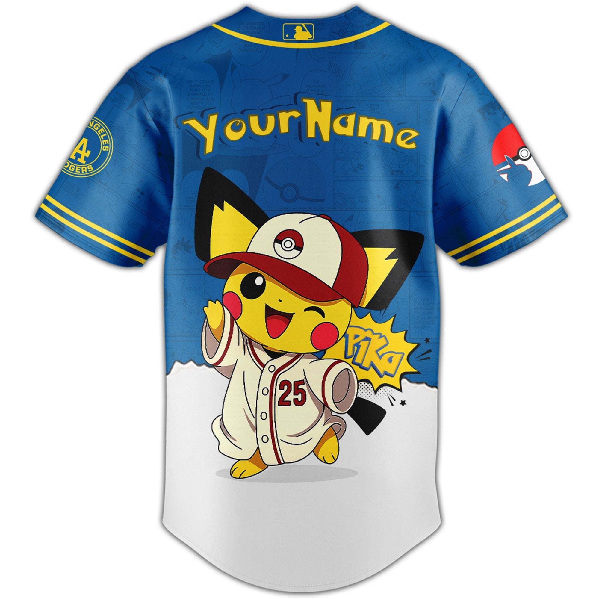 Los Angeles Dodgers V2 × Pokémon GO Night 2025 Limited Edition Jersey