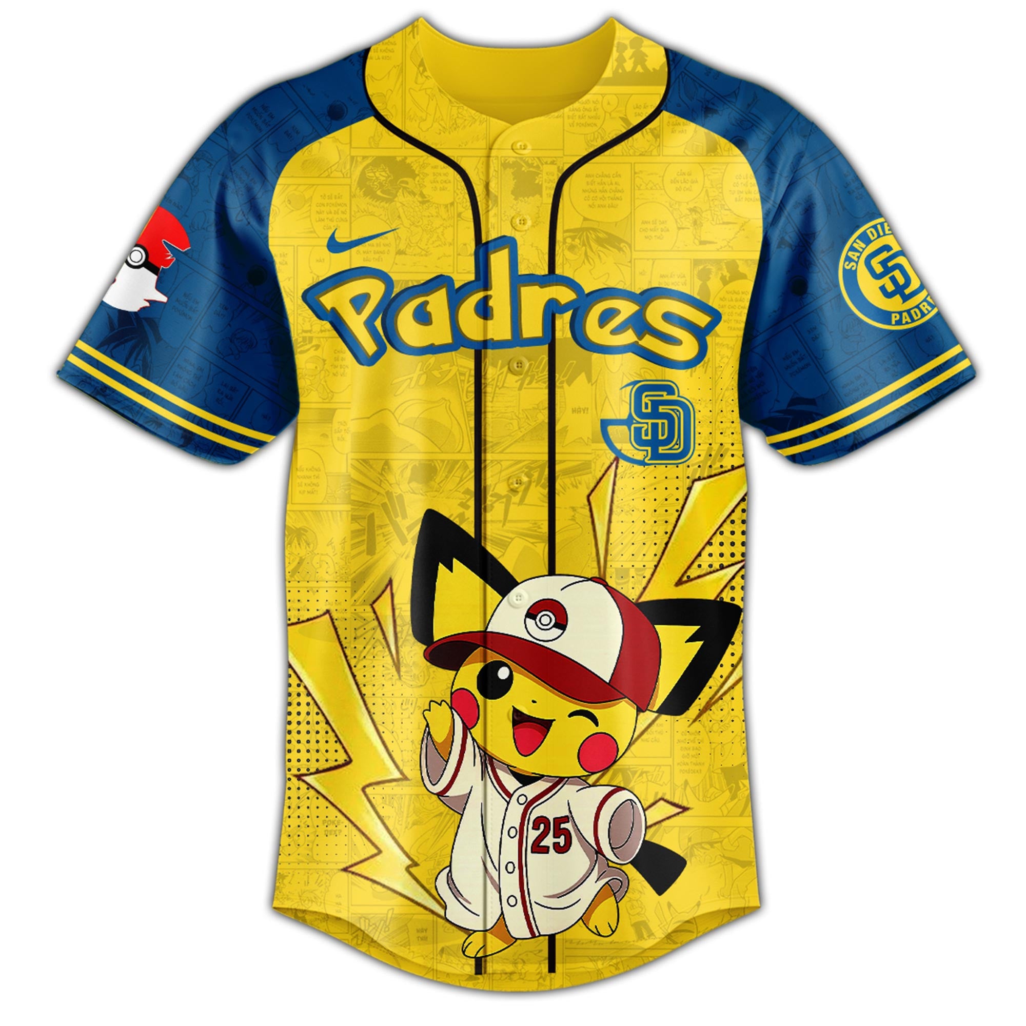 San Diego Padres × Pokémon GO Night 2025 Limited Edition Jersey