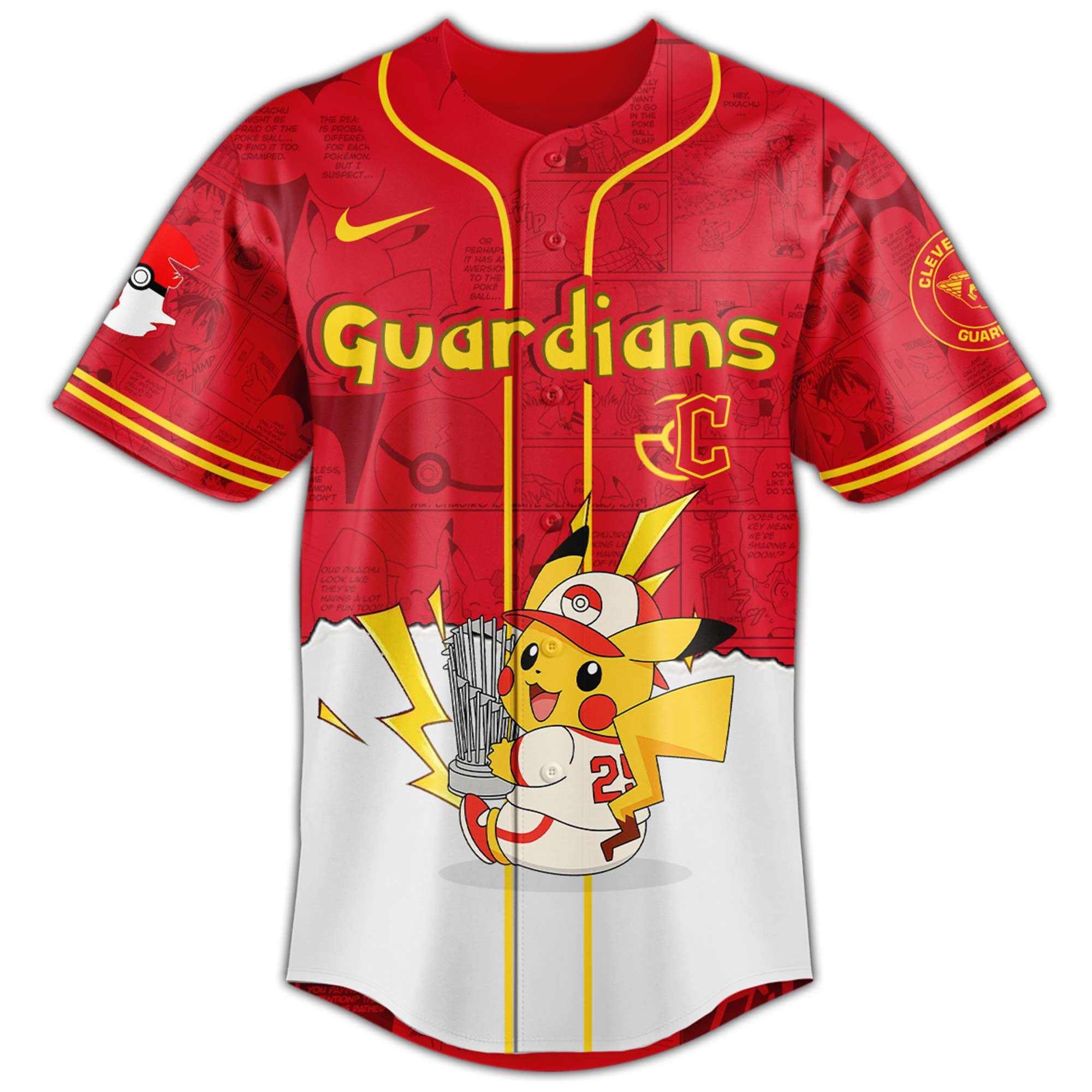 Cleveland Guardians V2 × Pokémon GO Night 2025 Limited Edition Jersey