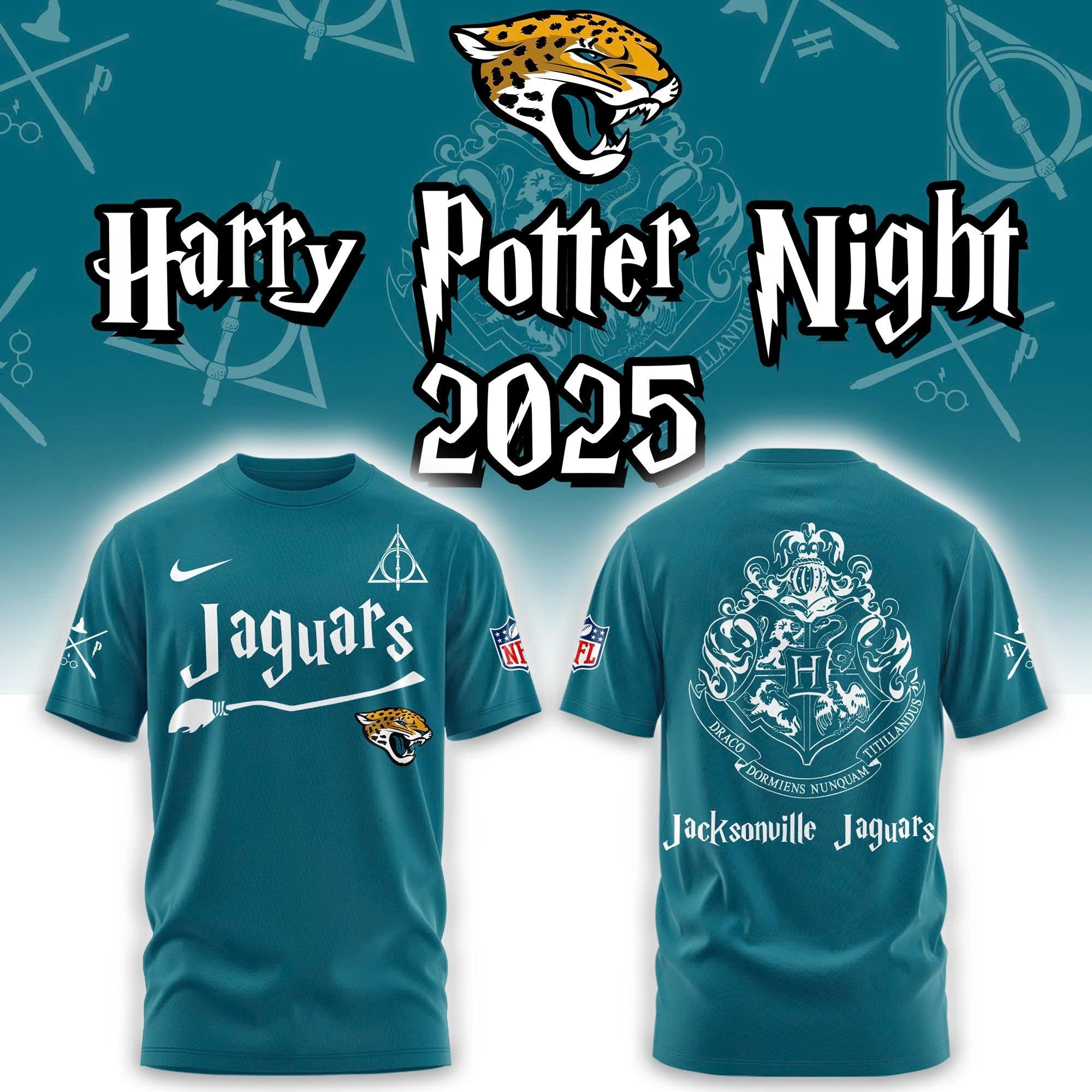 Jacksonville Jaguars Harry Potter Combo Tshirt | Jogger | Cap