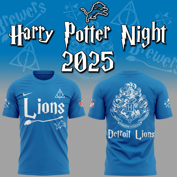 Detroit Lions Harry Potter Combo Tshirt | Jogger | Cap