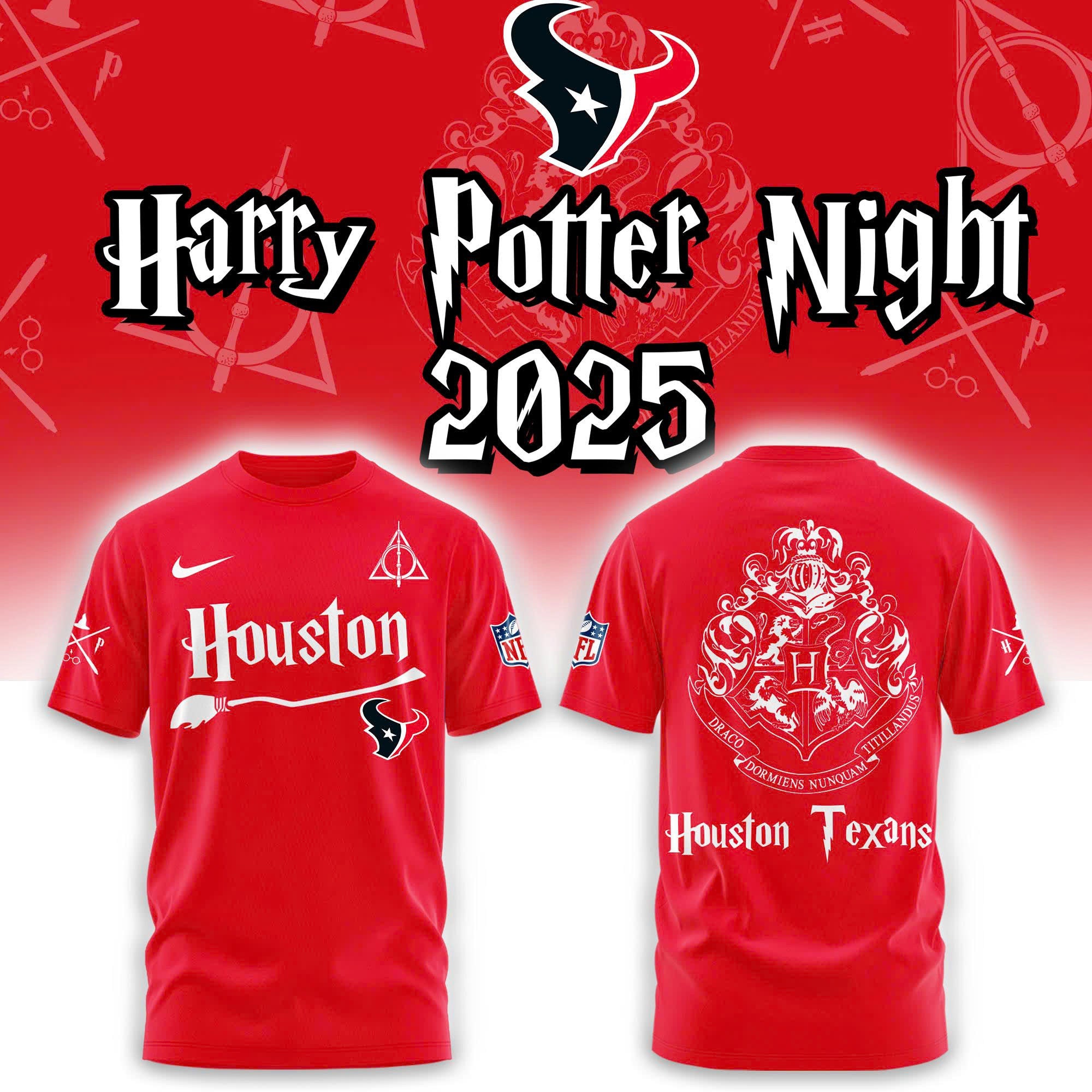 Houston Texans Harry Potter Combo Tshirt | Jogger | Cap