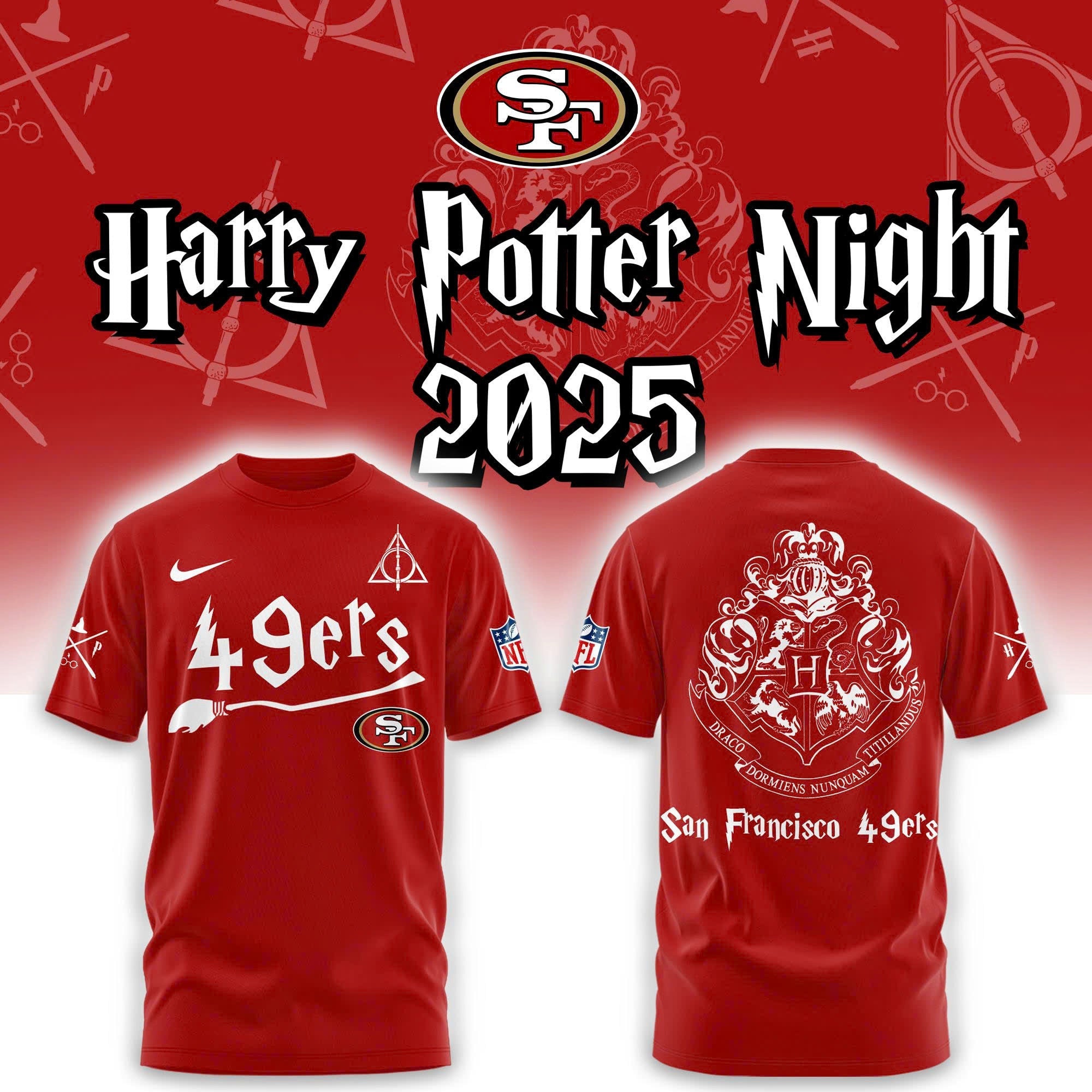 San Francisco 49ers Harry Potter Combo Tshirt | Jogger | Cap