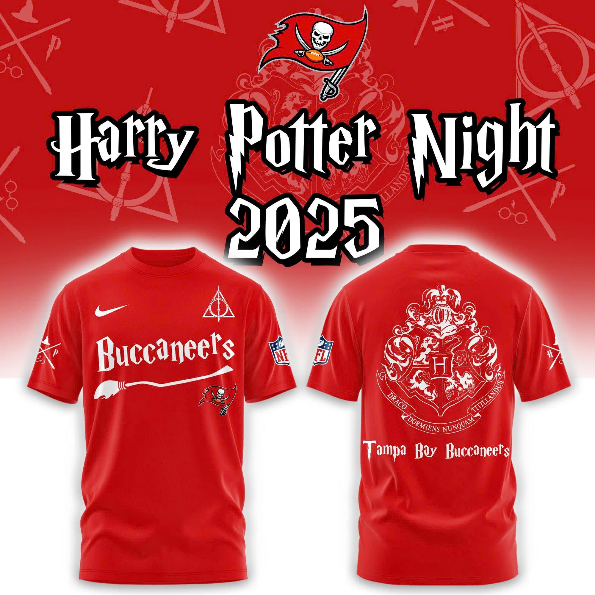 Tampa Bay Buccaneers Harry Potter Combo Tshirt | Jogger | Cap