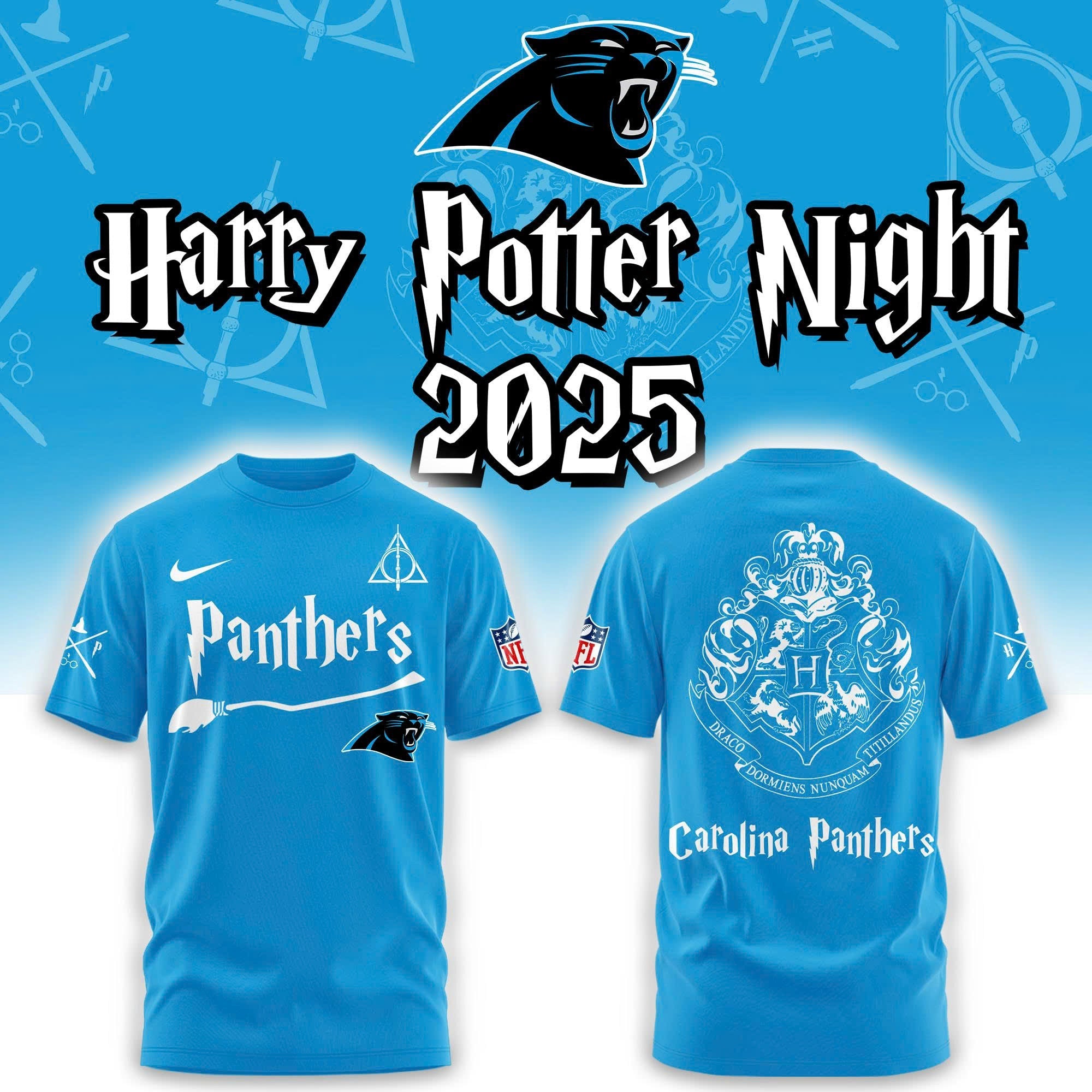 Carolina Panthers Harry Potter Combo Tshirt | Jogger | Cap