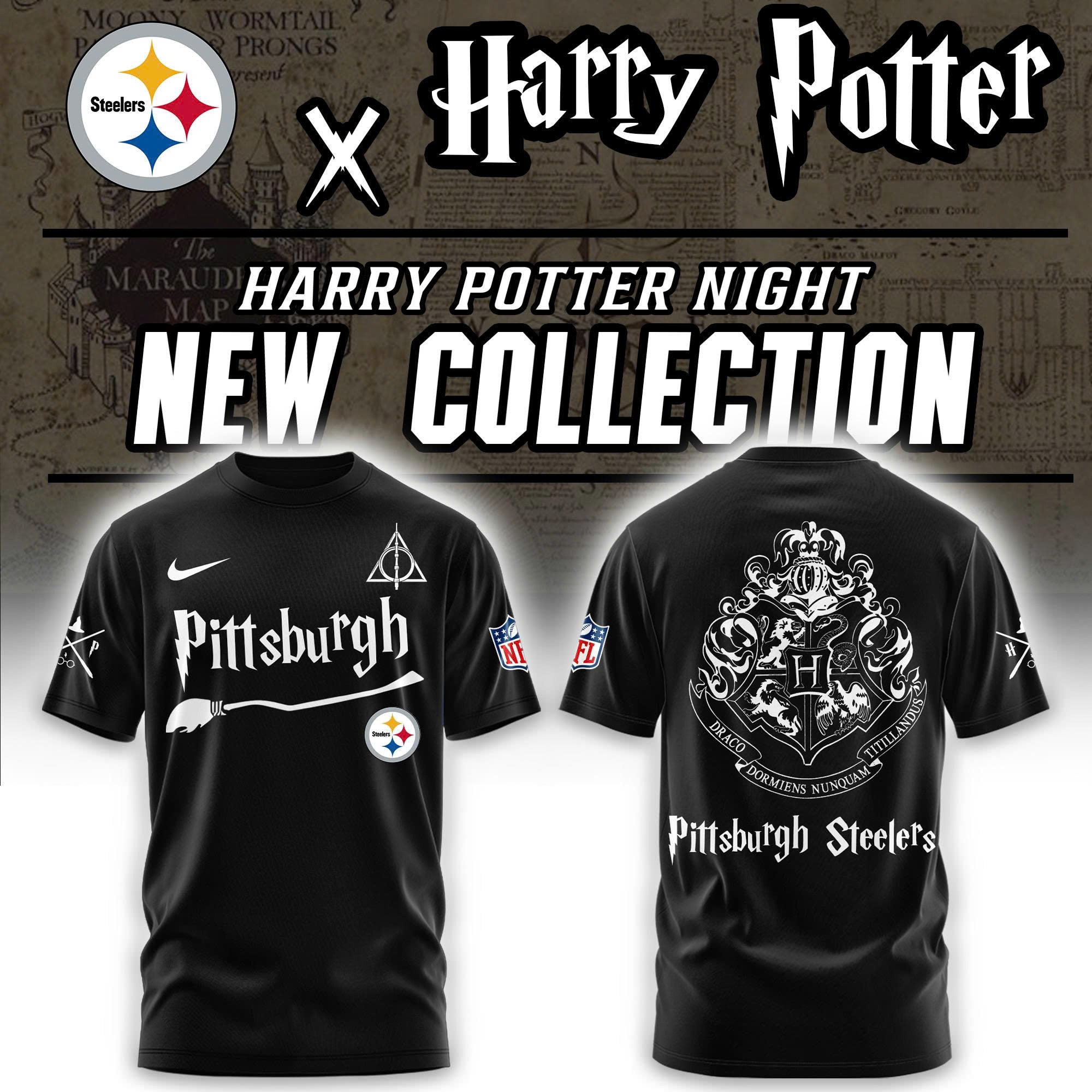 Pittsburgh Steelers Harry Potter Combo Tshirt | Jogger | Cap