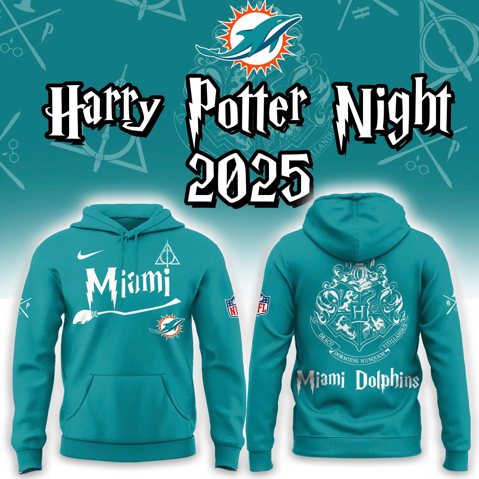 Miami Dolphins Harry Potter Hoodie | Jogger | Cap