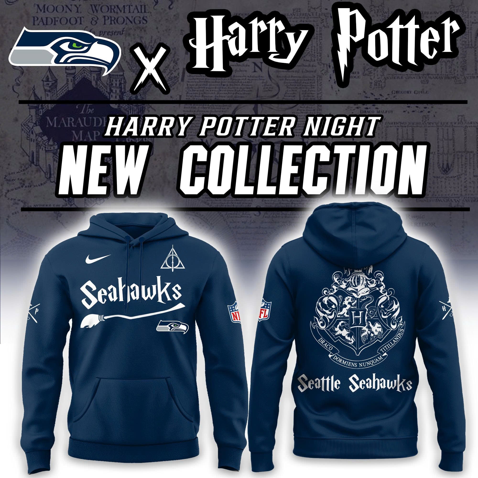 Seattle Seahawks Harry Potter Hoodie | Jogger | Cap