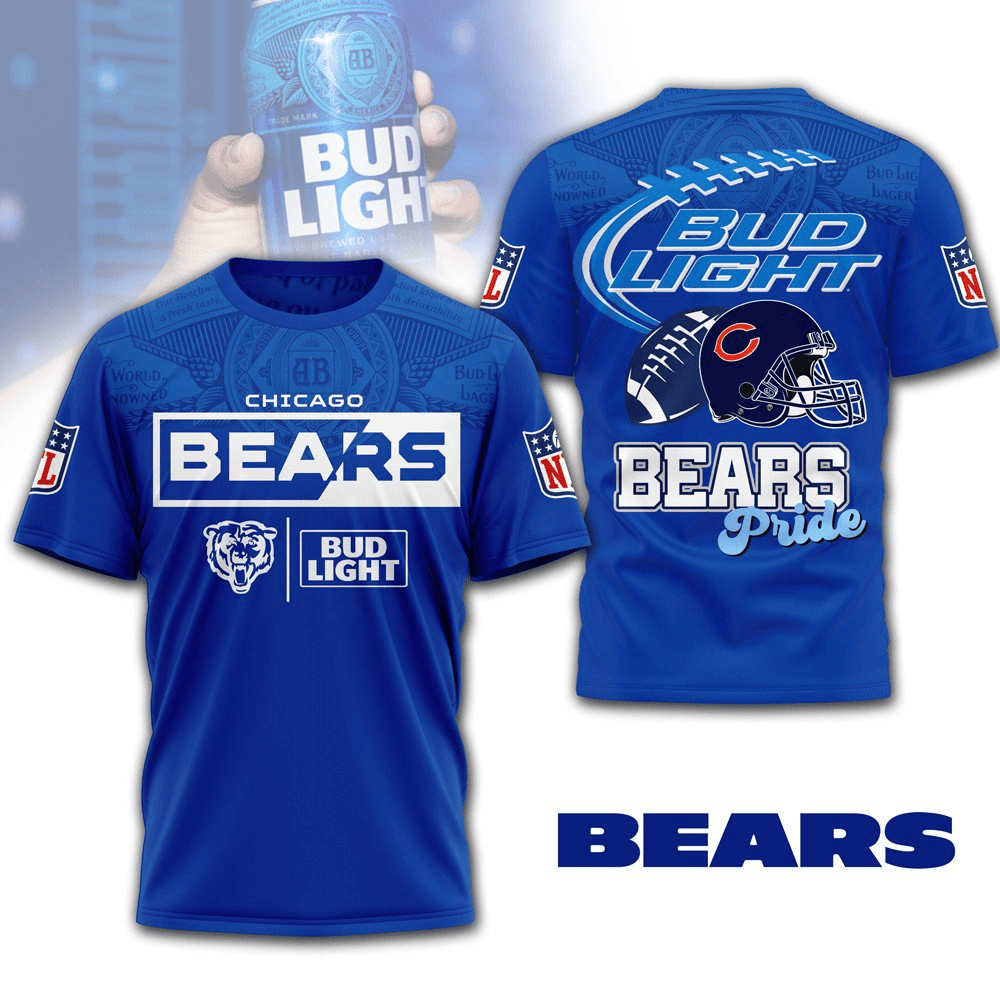 CHI Premium NFL x Bud Light 3D T-shirt