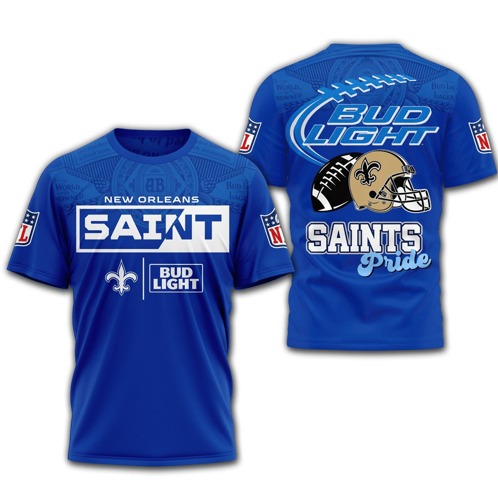 NOS Premium NFL x Bud Light 3D T-shirt