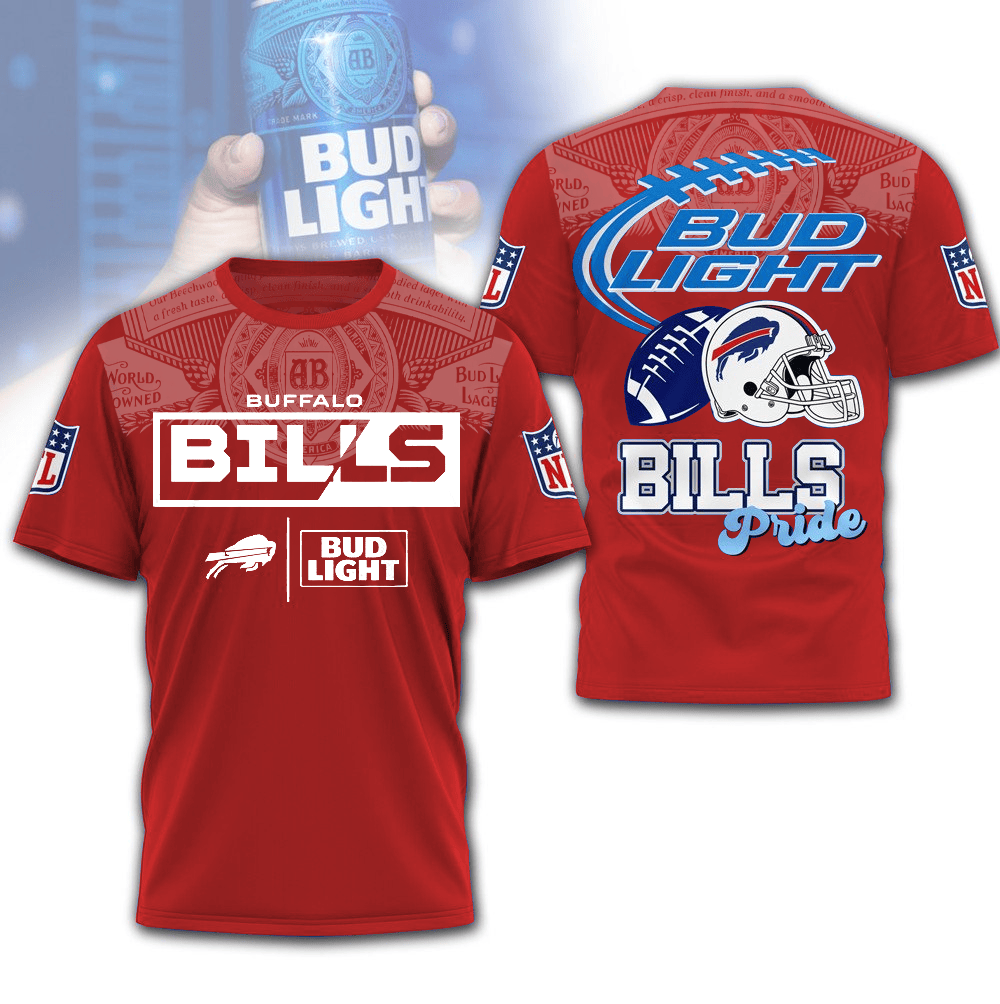 BB Premium NFL x Bud Light 3D T-shirt