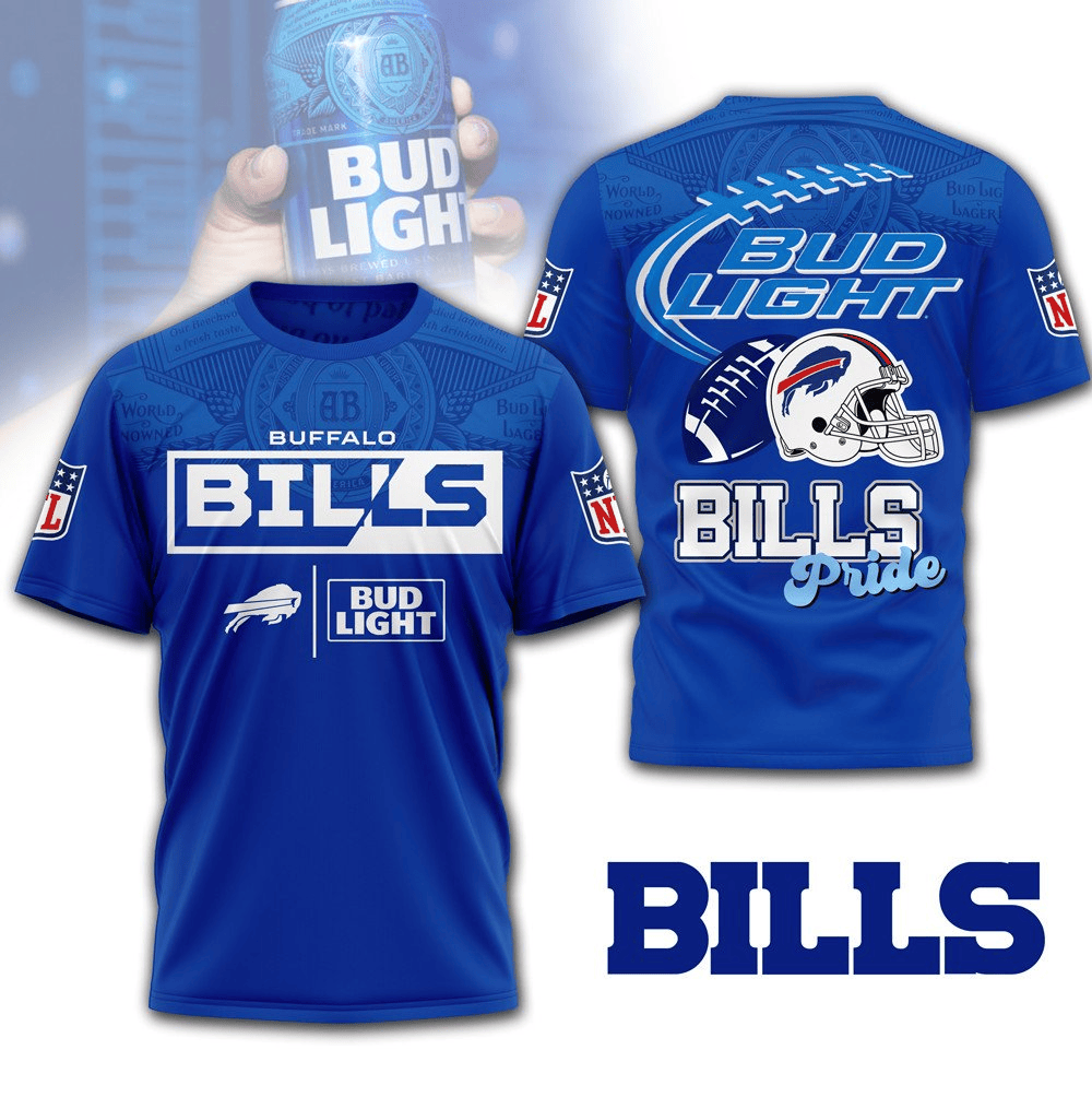BB Premium NFL x Bud Light 3D T-shirt