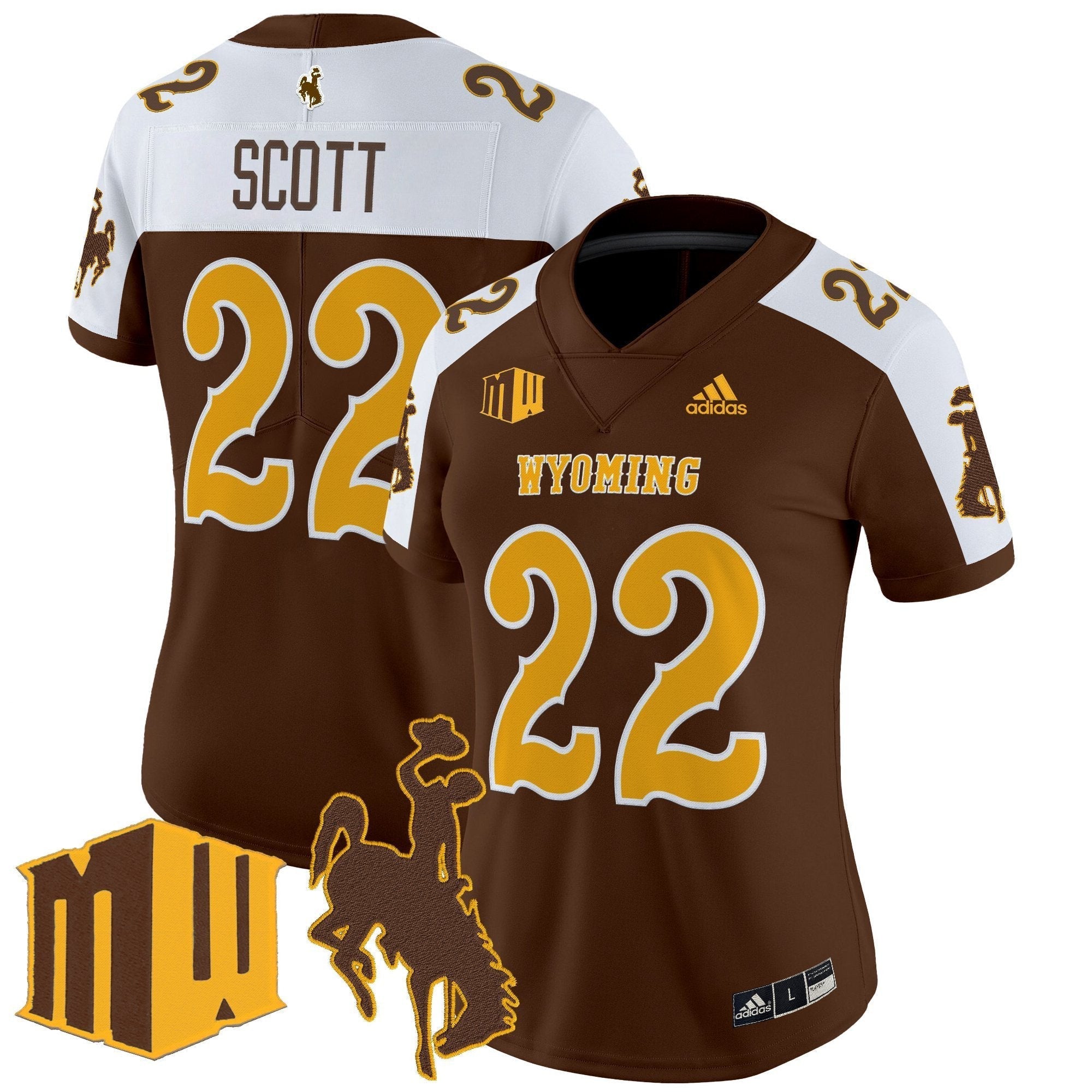 Women's Wyoming Cowboys 2025 Vapor Limited Jersey - All Stitched