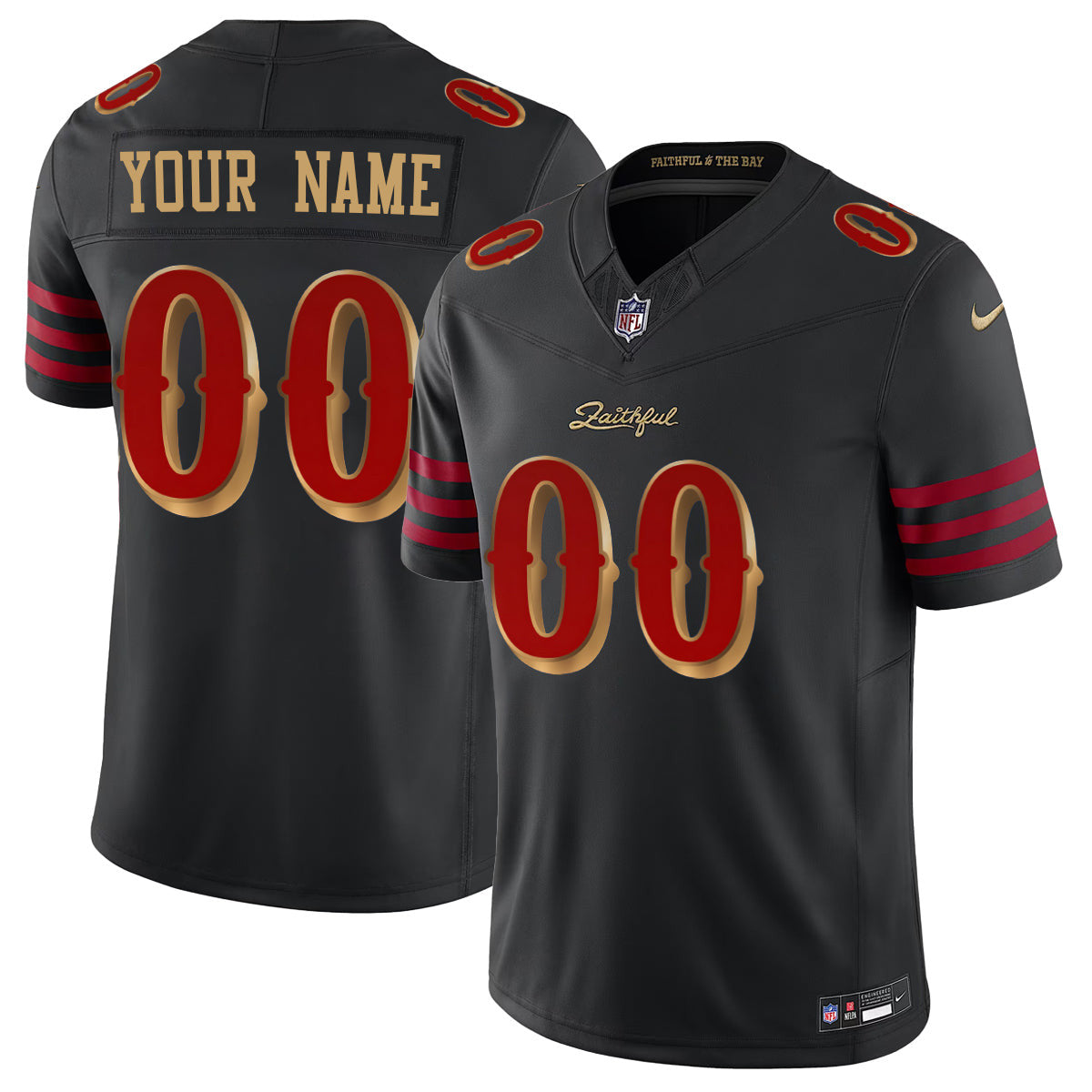 San Francisco 49ers Vapor F.U.S.E. Limited Rivalry Series Custom Jersey - All Stitched