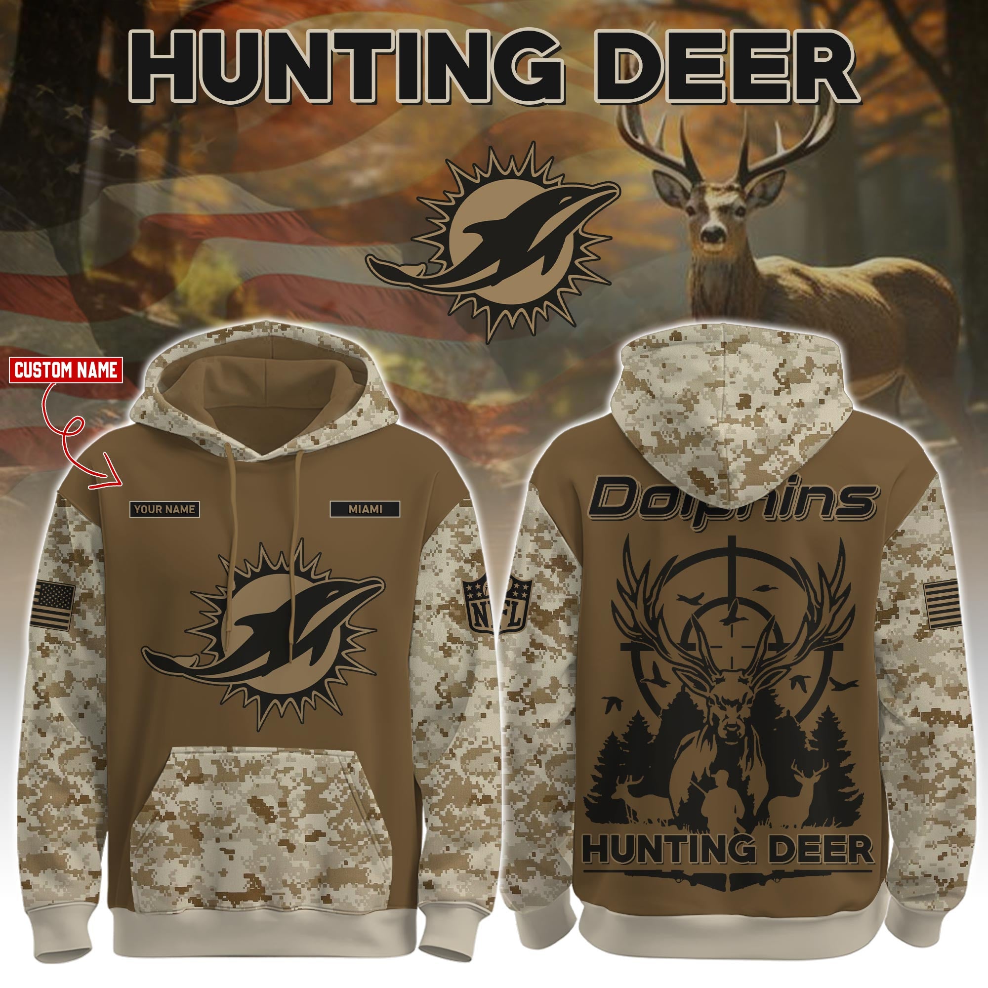 MIA-Hunting Deer Hoodie Limited Edions