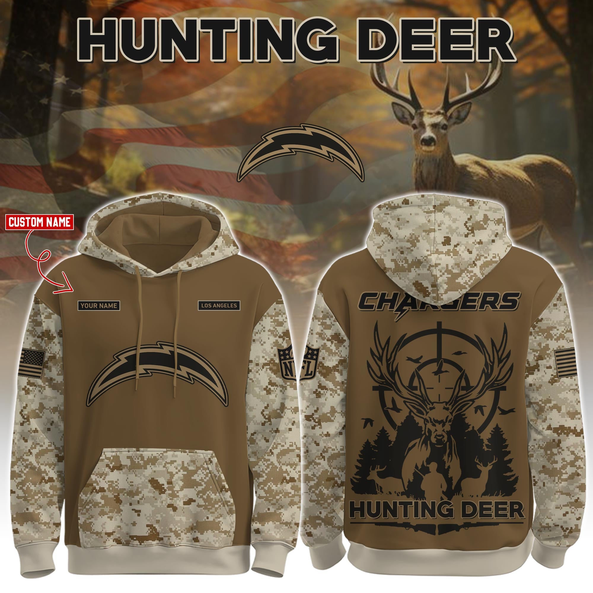 LAC-Hunting Deer Hoodie Limited Edions