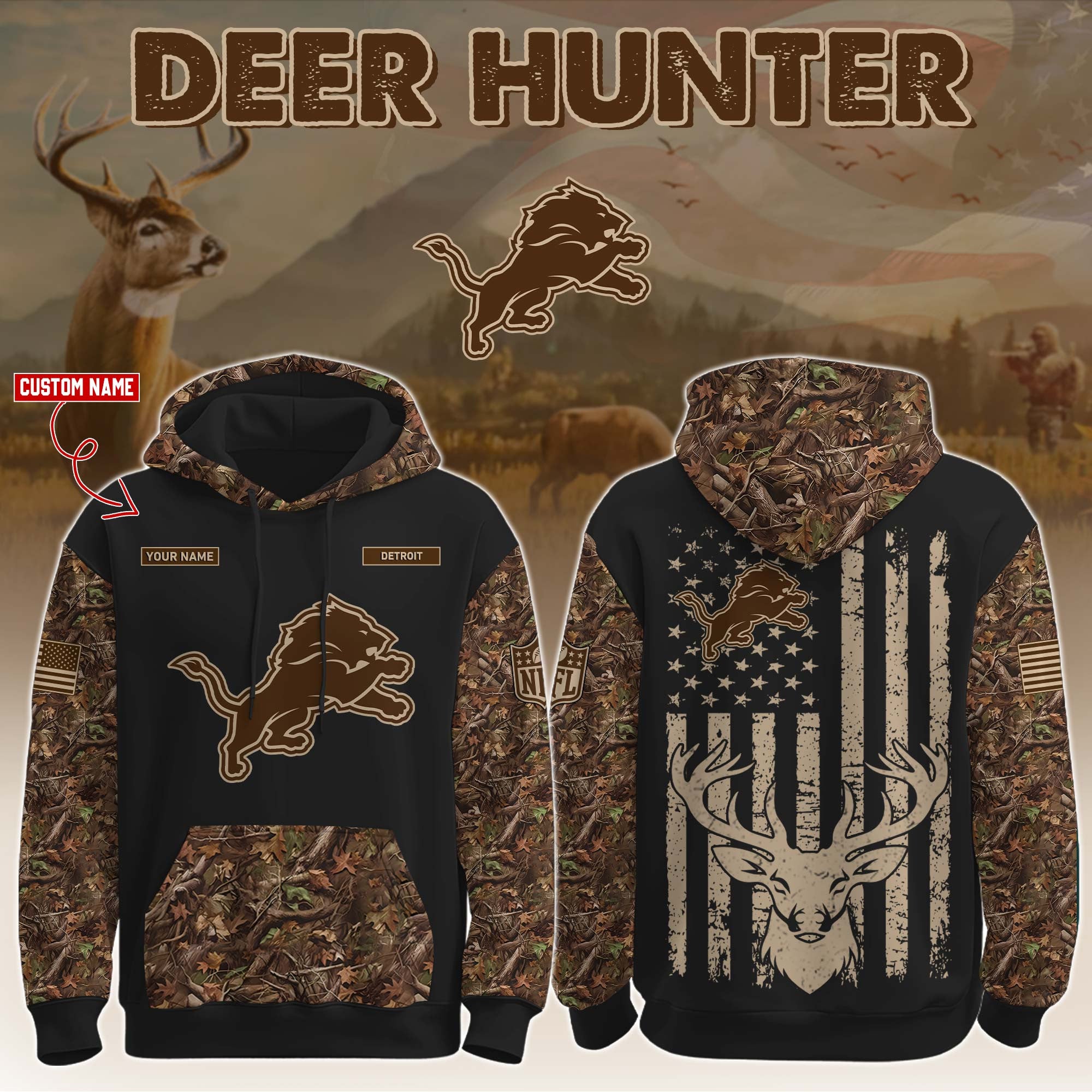 DET-Hunting Limited Editions Hoodie Ver 2
