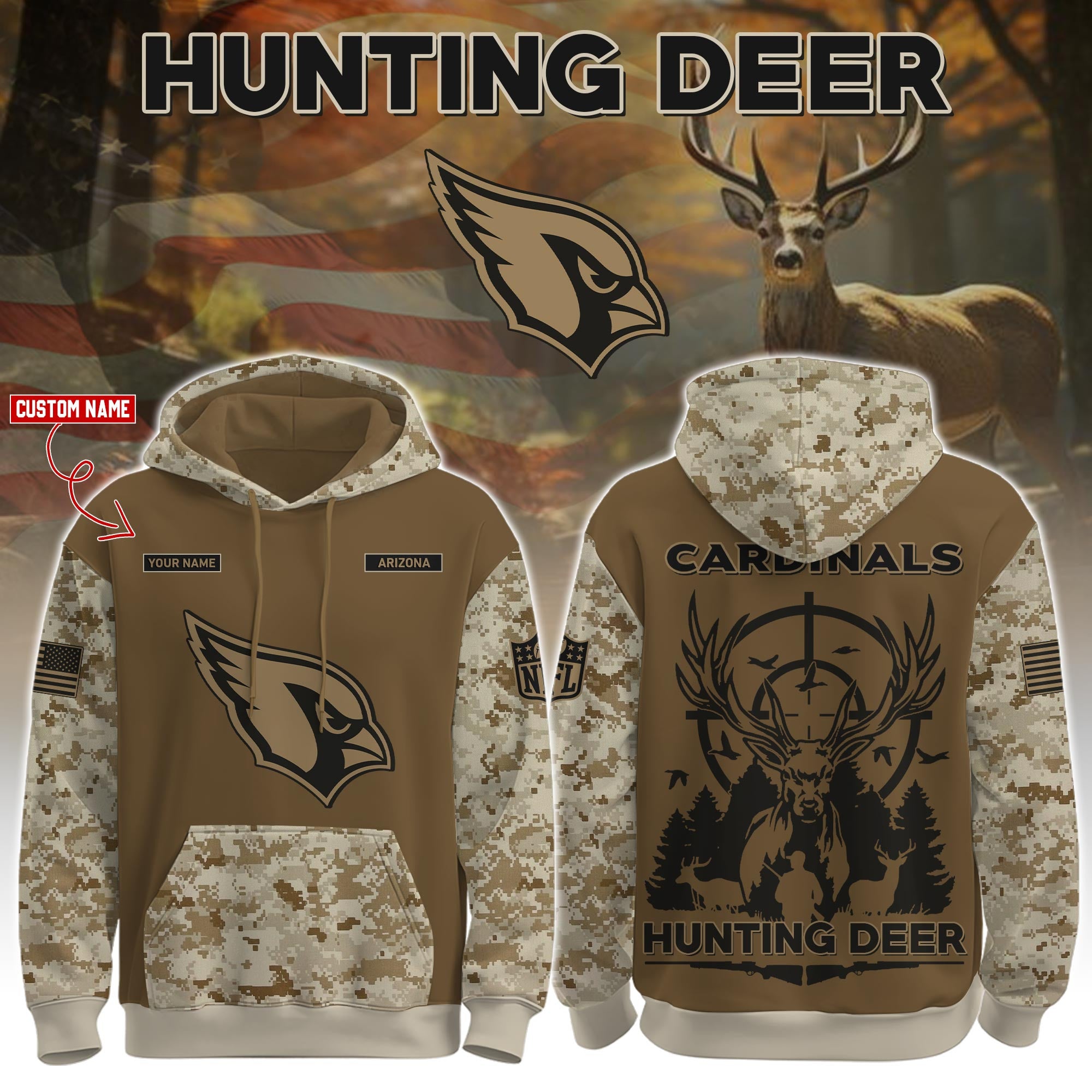ARI-Hunting Deer Hoodie Limited Edions