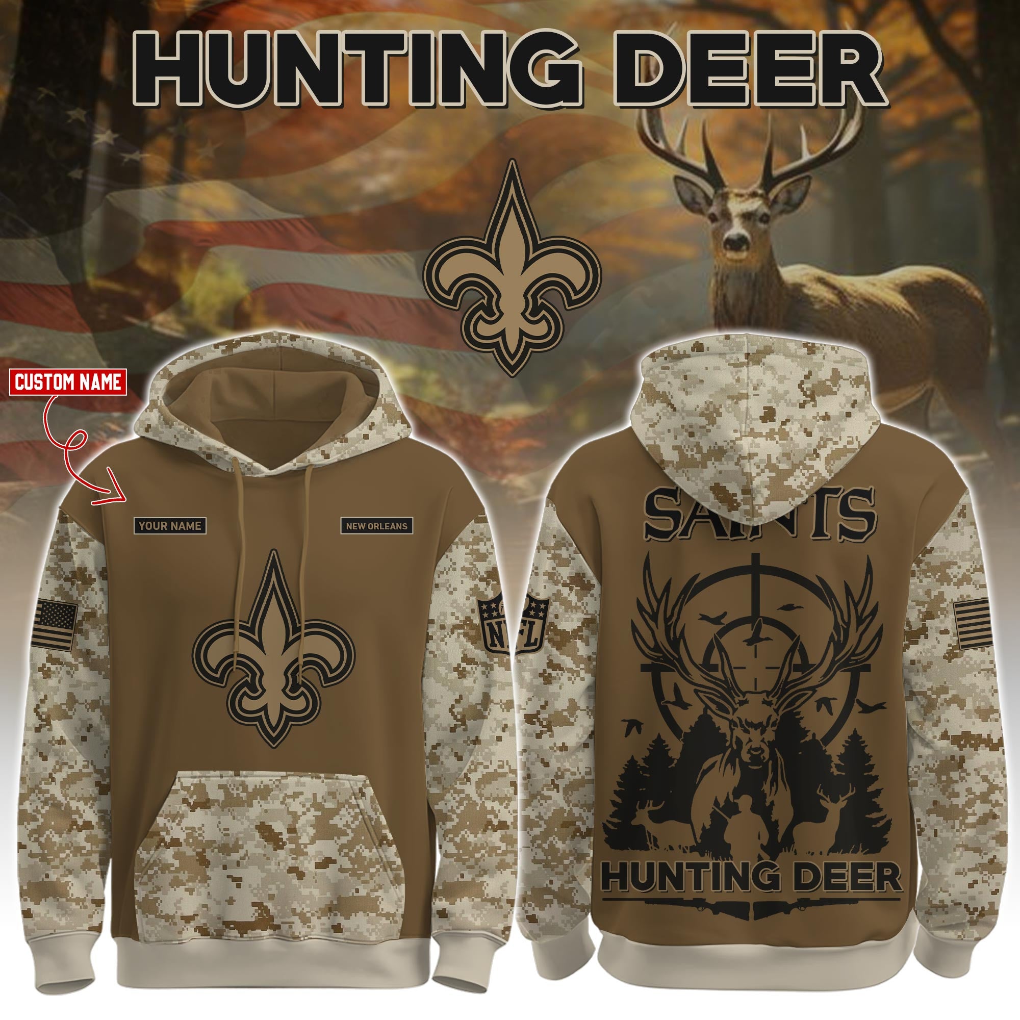 NO-Hunting Deer Hoodie Limited Edions