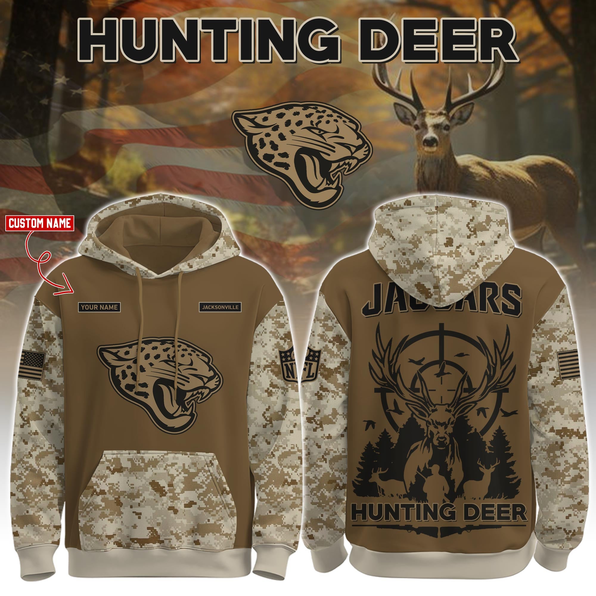 JAX-Hunting Deer Hoodie Limited Edions
