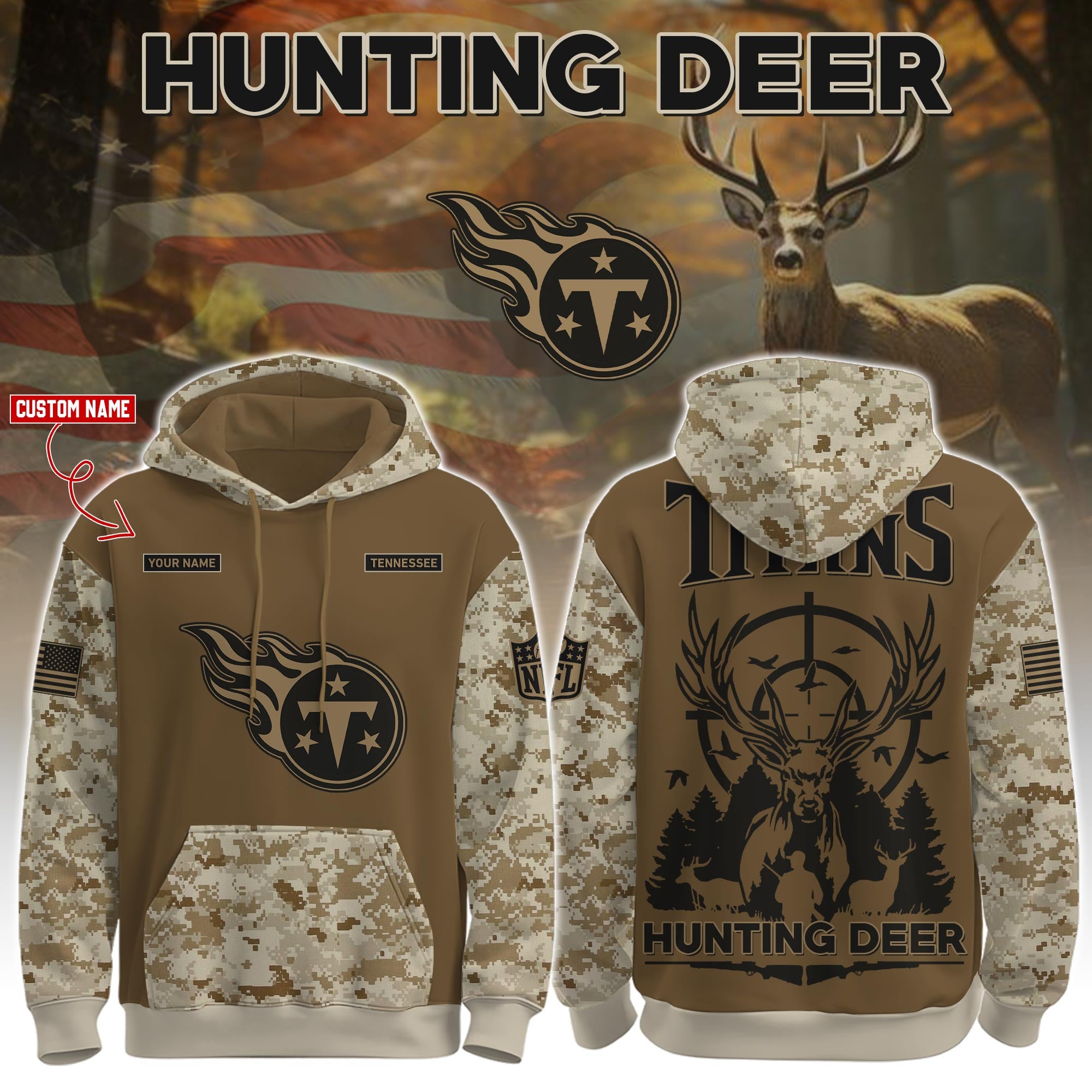 TEN-Hunting Deer Hoodie Limited Edions