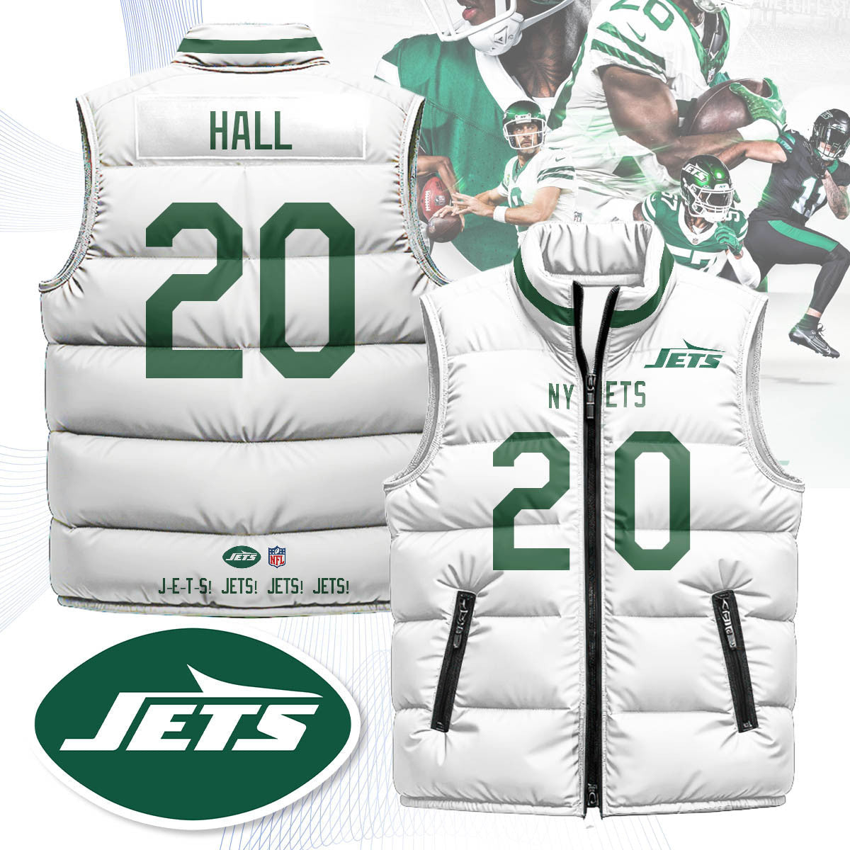 New York Jets Unisex Puffer Vest