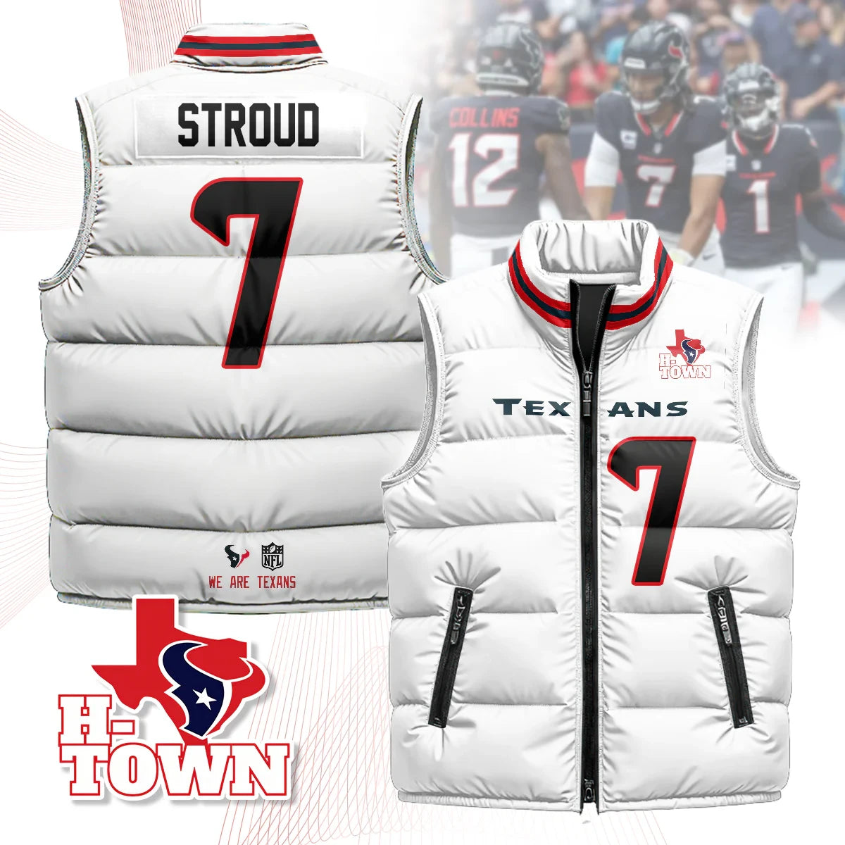 Houston Texans Unisex Puffer Vest