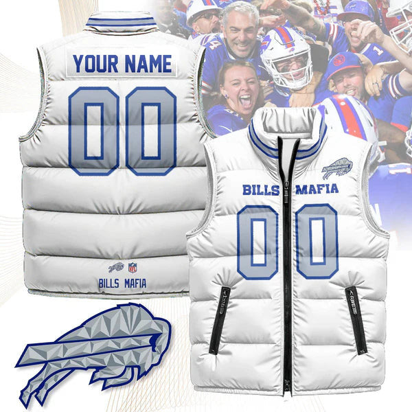 Custom Buffalo Bills Unisex Puffer Vest
