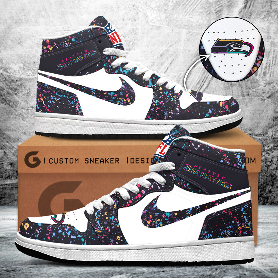 Seattle Seahawks Crucial Catch 2025 AJ1 Sneaker 15724