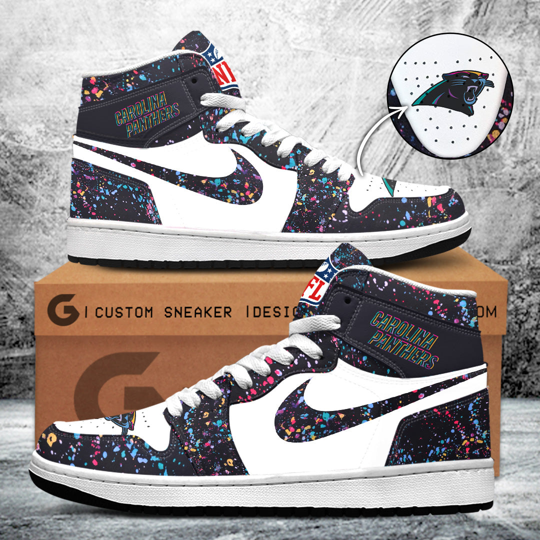 Carolina Panthers Crucial Catch 2025 AJ1 Sneaker 15704