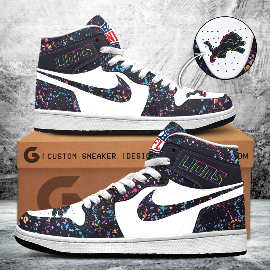 Detroit Lions Crucial Catch 2025 AJ1 Sneaker 15705