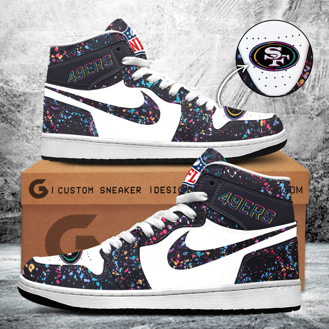 San Francisco 49ers Crucial Catch 2025 AJ1 Sneaker 15703