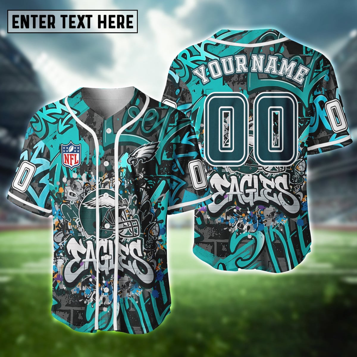 NFL Graffiti Baseball Jersey Limited Edition