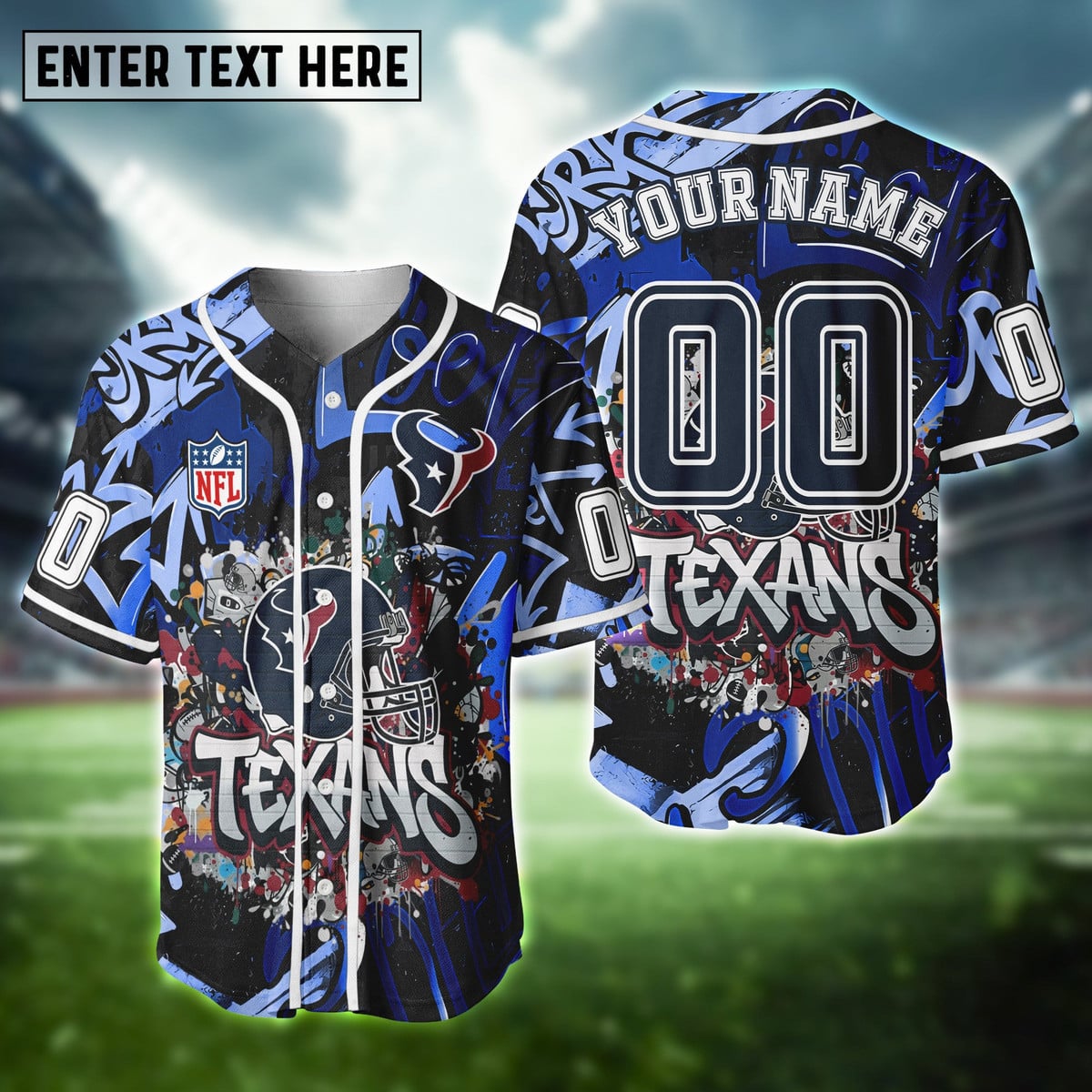 NFL Graffiti Baseball Jersey Limited Edition