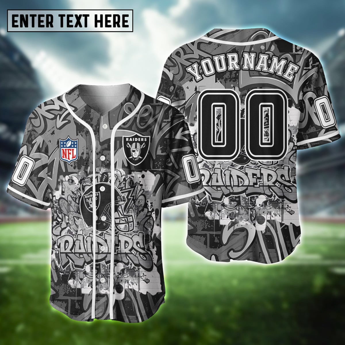 NFL Graffiti Baseball Jersey Limited Edition