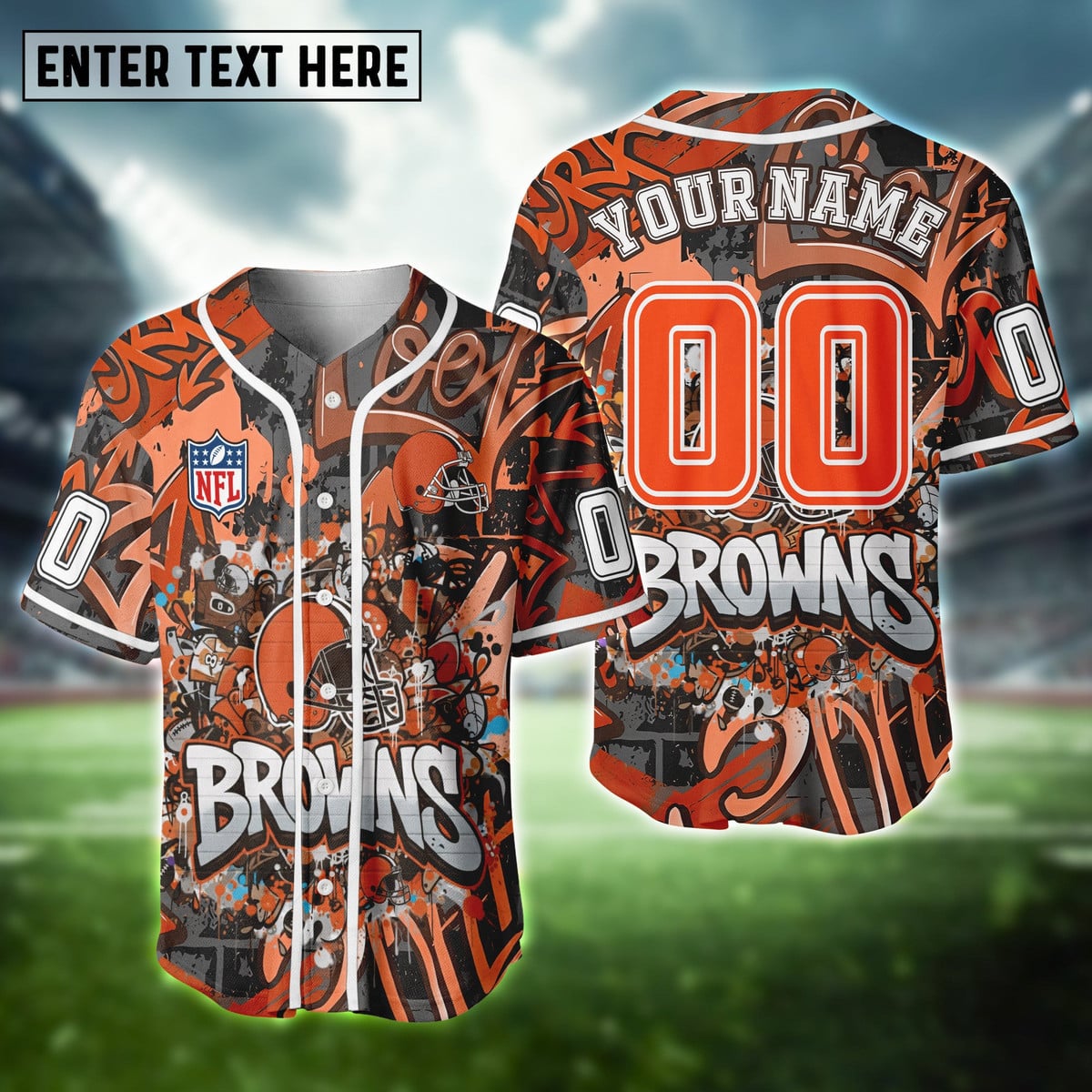 NFL Graffiti Baseball Jersey Limited Edition